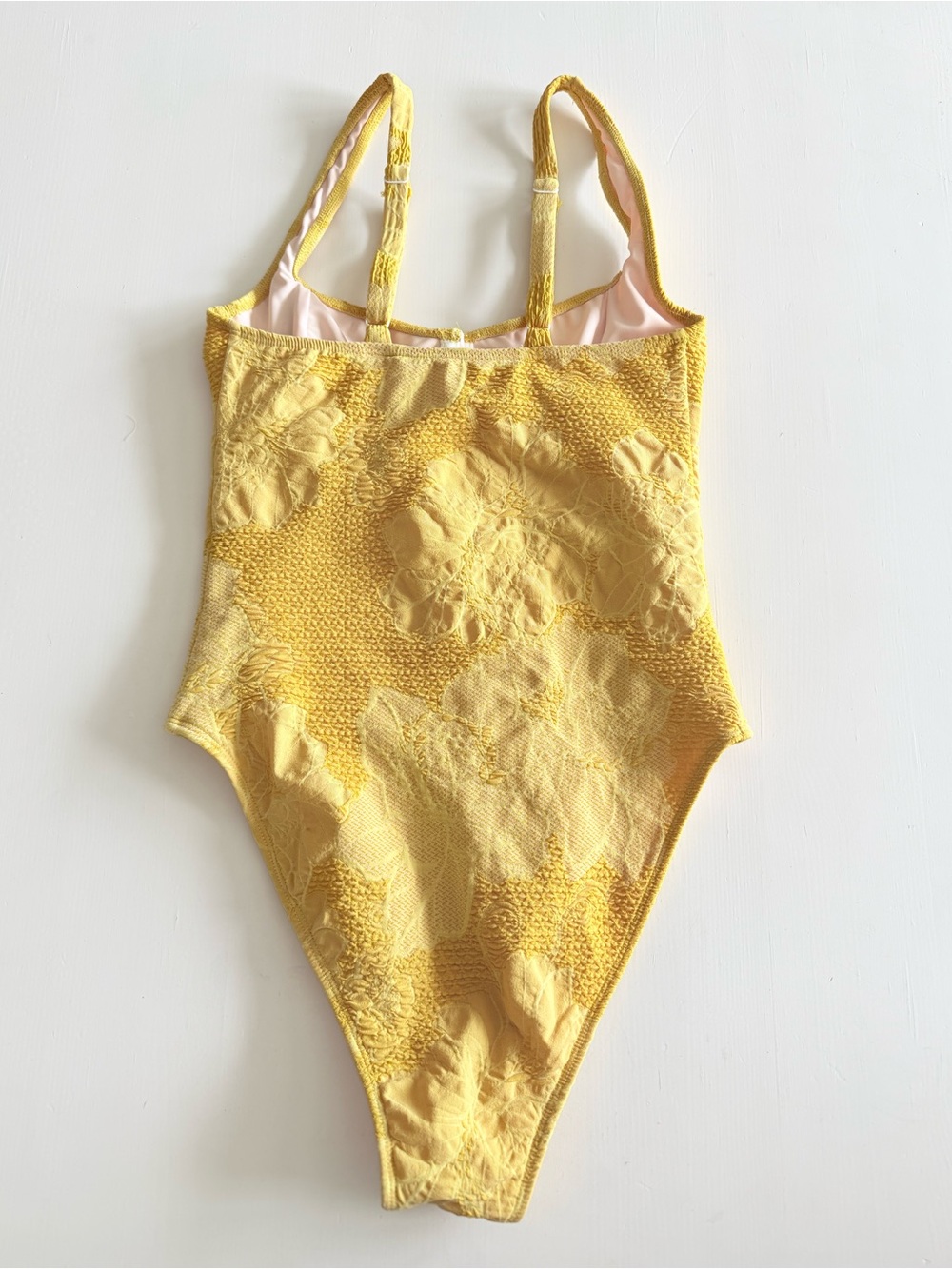 Seea Swimsuit Ginger One Piece bathing suit textured floral underwire support - Picture 4 of 9